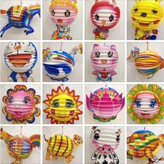 LỒNG ĐÈN TRUNG THU GIẤY XẾP HÌNH THÚ