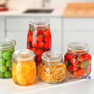 HỦ THUỶ TINH CÓ NẮP GÀI INOX 6503 700ML