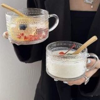 Cốc thủy tinh set 2 cốc quai Kim Cương 400ml ( THÙNG 24B)