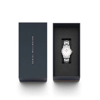 ĐỒNG HỒ NAM NỮ CAO CẤP DANIEL W ICONIC LINK DÂY THÉP SILVER FULLBOX TEM HÃNG