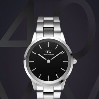 ĐỒNG HỒ NAM NỮ CAO CẤP DANIEL W ICONIC LINK DÂY THÉP SILVER FULLBOX TEM HÃNG