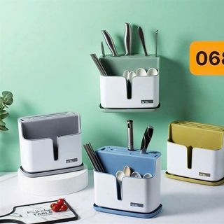 Nhựa_068-1218 Khay nhựa để đũa dao dính tường (THÙNG 36C)