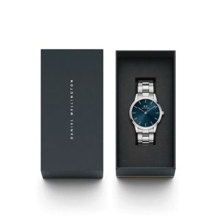 ĐỒNG HỒ NAM NỮ CAO CẤP DANIEL W ICONIC ARCTIC BẠC MẶT XANH FULLBOX TEM