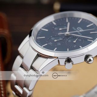 ĐỒNG HỒ NAM CAO CẤP DANIEL W CHONOGRAPH 6 KIM DÂY THÉP BẠC FULLBOX TEM