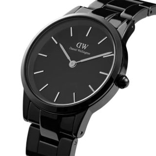 ĐỒNG HỒ NAM CAO CẤP DANIEL W ICONIC CERAMIC ĐEN  FULLBOX TEM