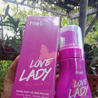 Hàng chính hãng dung dịch vệ sinh love Lady meli Hoàng Hường 140ml
