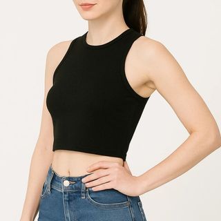 Áo Croptop Nữ CS211 cổ tròn ba lỗ sát nách, thun co giãn 4 chiều, vải đẹp dày, thoáng mát.