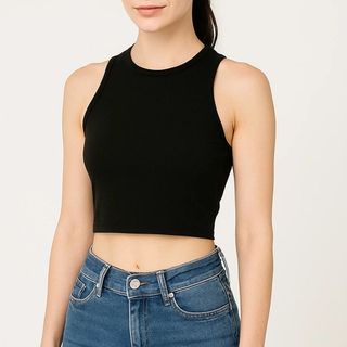 Áo Croptop Nữ CS211 cổ tròn ba lỗ sát nách, thun co giãn 4 chiều, vải đẹp dày, thoáng mát.