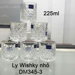 BỘ 6 LY THUỶ TINH 225ML DIAMONDS DM345- 3
