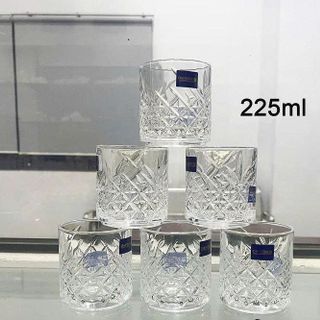 BỘ 6 LY THUỶ TINH 225ML DIAMONDS DM345- 3