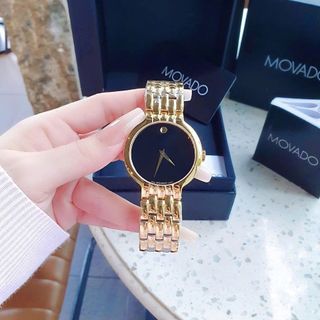 ĐỒNG HỒ NAM NỮ CAO CẤP MODAĐÔ VETURI DÂY THÉP MẶT ĐEN LẺ SIZE