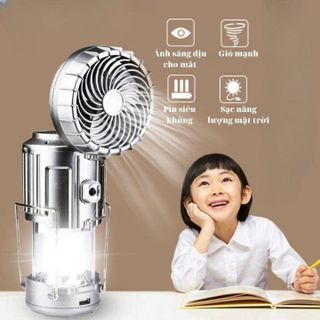 ĐÈN NĂNG LƯỢNG MẶT TRỜI KIÊM QUẠT 9299