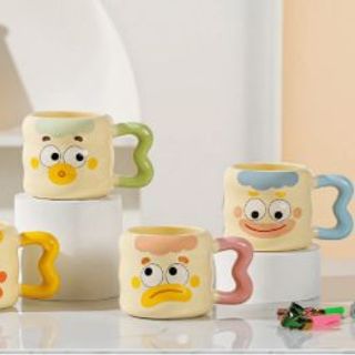 Cốc Sứ Cute Mặt Hề 400ml KC2473 (THÙNG 60C)