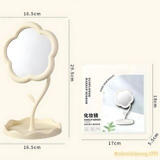 Gương Trang Điểm Để Bàn Hình Bông Hoa