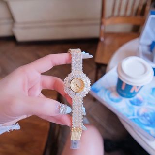 ĐỒNG HỒ NỮ CHÍNH HÃNG FUNMEI CHOPA ĐÍNH PHA LÊ CN XẾP HOA FULLBOX