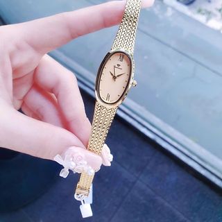ĐỒNG HỒ NỮ CHÍNH HÃNG FUNMEI F2147 MẶT OVAN DÂY LƯỚI FULLBOX TEM