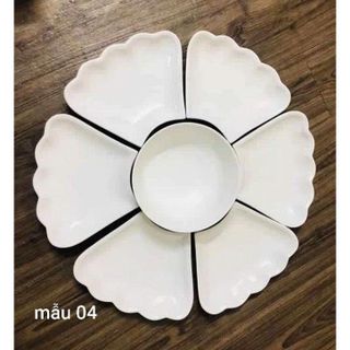 BỘ BÁT ĐĨA HOA MẶT TRỜI 7 CHI TIẾT
