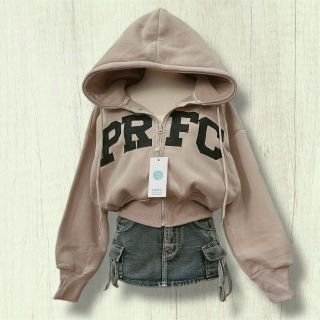Áo Khoác Lửng Form Boxy in PRFC - Chất Thun Nỉ Dày Mịn, Kiểu Dáng Thời Trang Năng Động