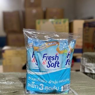 Nước Xả Fresh Soft Thái Lan Màu Xanh (Thùng 24 Túi x 580ml)
