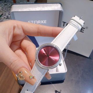 HOT DEAL ĐỒNG HỒ NỮ CHÍNH HÃNG STARKE DÂY DA TRÒN ĐẦY ĐỦ HỘP TÚI