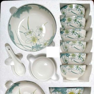 BỘ CHÉN SỨ 17 MÓN QUÀ TẶNG CAO CẤP