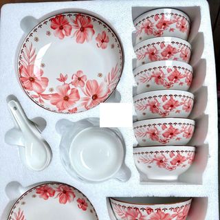 BỘ CHÉN SỨ 17 MÓN QUÀ TẶNG CAO CẤP