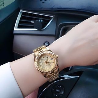 ĐỒNG HỒ NAM NỮ THỜI TRANG RÔLET MẶT 3DLOGO HÃNG