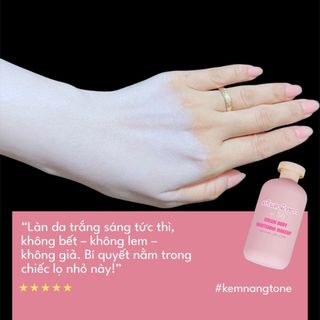 Kem make up body dạng liton thấm nhanh lên tông siêu trắng