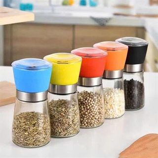 Lọ Gia Vị Xay Tiêu Nắp Màu (Thùng 120 Cái)
