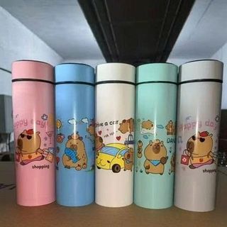 Bình Ly Giữ Nhiệt Inox Trẻ Em Capybara, Có Hiển Thị Nhiệt Độ (Thùng 50 Cái)