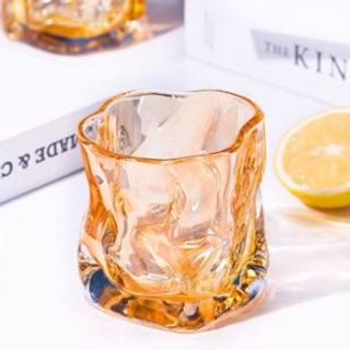 Bộ 6 cốc Thuỷ Tinh Soắn 268 300ml 7 Sắc, Khói, Vàng (THÙNG 12B)