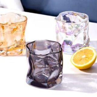Bộ 6 cốc Thuỷ Tinh Soắn 268 300ml 7 Sắc, Khói, Vàng (THÙNG 12B)