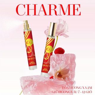 Set 2 chai nước hoa Charme QUEEN cho nữ, mùi thơm quyến rũ gợi cảm. Lưu hương từ 8-12 tiếng