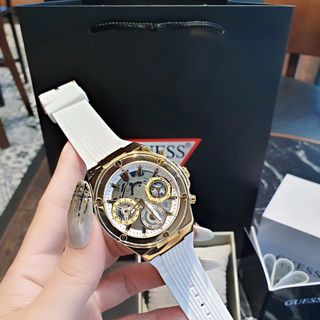 ĐỒNG HỒ NỮ CAO CẤP GUECC DÂY CAO SU NIỀNG NHỰA TRONG SUỐT