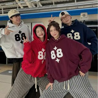 Áo Hoodie Chất Nỉ Xuất Khẩu Mềm Mịn Có Logo Thêu Nổi 88