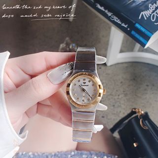 ĐỒNG HỒ CHÍNH HÃNG FUNMEI COUPLE FIV DÂY THÉP VÀNG VÀ DEMI FULLBOX TEM
