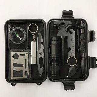 Bộ dụng cụ sinh tồn khẩn cấp đa năng (10 món)