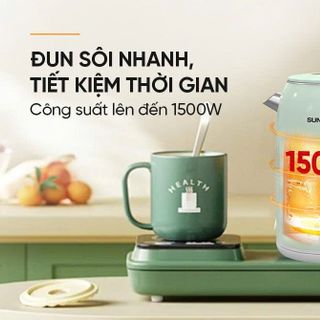 ẤM SIÊU TỐC INOX 2 lỚP 2.8L SUNHOUSE SHD1364