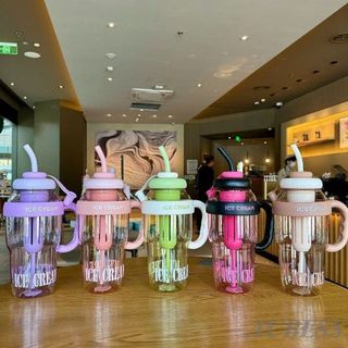 Bình nhựa ice cream bottle 1400ml (THÙNG 48C)