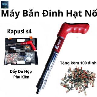 SÚNG BẮN ĐINH MÀU ĐỎ KÈM 100 ĐINH