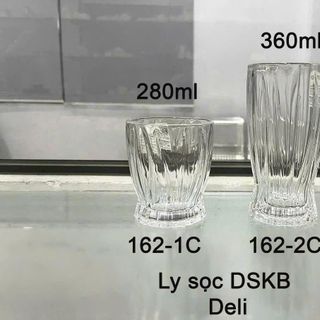 BỘ 6 LY THỦY TINH SỌC 360ML DSKB162- 2C