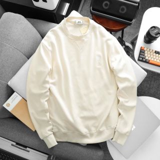 Áo thun dài tay nam. Áo nỉ chân cua cotton 100% chính phẩm dày, mịn, ko xù lông,  Phong cách trẻ trung, cá tính, form unisex nam nữ đều có thể mặc