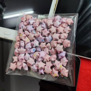 Ngôi sao giấy xếp sẵn mix nhiều màu sắc