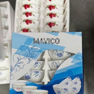 BỘ 10 CHÉN SỨ HỌA TIẾT QUÀ TẶNG FULL BOX