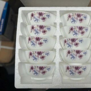 BỘ 10 CHÉN SỨ HỌA TIẾT QUÀ TẶNG FULL BOX