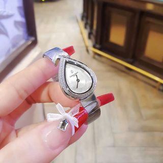 ĐỒNG HỒ NỮ SIÊU CẤP CHAU MET VÒNG KIỀNG BẠCH KIM MẶT GIÁC CẮT