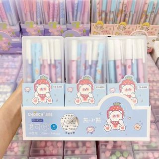 HỘP 12 BÚT GEL XÓA NẮP ĐẬY CHOSCH SP0453 - LADY'S PASSION
