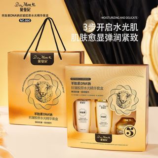 Bộ sản phẩm dưỡng da DaMonAe Daimani Sheep Placenta DNA Sodium Anti-Wrinkle Collagen Water Light Essence Set