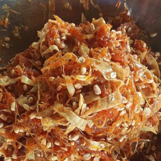 MỨT CHUỐI KHÔ ĐU ĐỦ GỪNG HỦ 500G