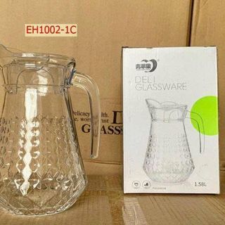 BÌNH THỦY TINH DELI HOẠ TIẾT 1,5L EH1002- 1C